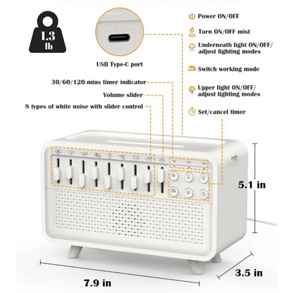 4 in 1 White Noise Humidifier